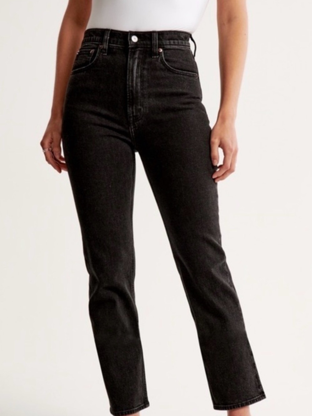Abercrombie + Fitch Black High Rise Denim